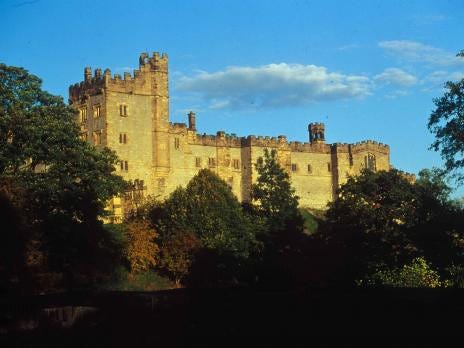 Haddon Hall from the River Wye