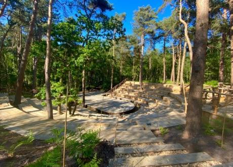 empty amphitheatre amongst the trees